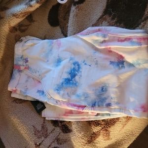 Cute tie dyed painter style pants from Target